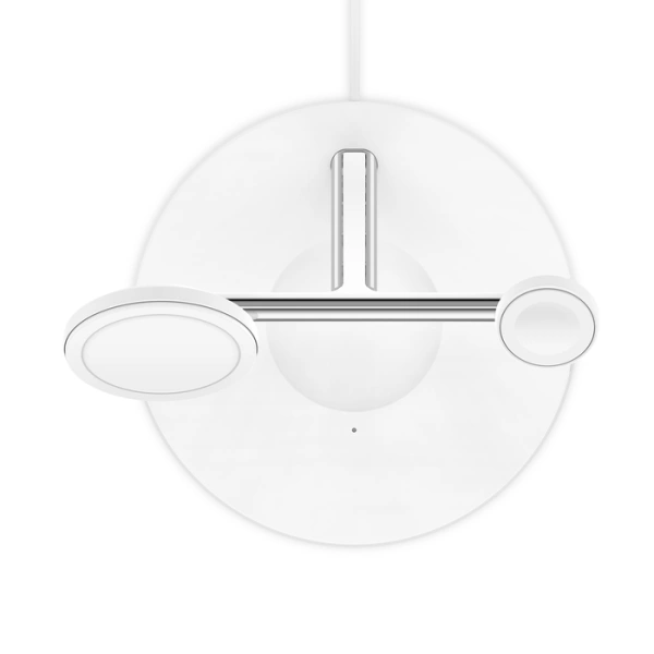 Беспроводная док-станция Belkin BOOST↑CHARGE PRO 3-in-1 Wireless Charger with MagSafe White