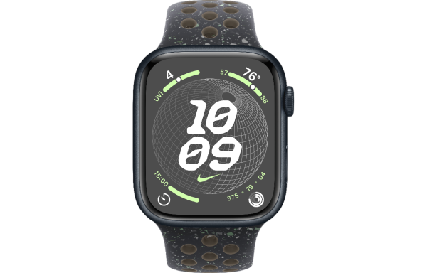 Часы Apple Watch Series 9 45mm Midnight Aluminum Case with Midnight Sky Nike Sport Band (размер M/L)