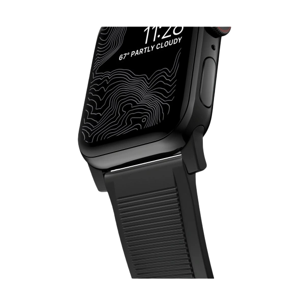 Ремешок Nomad Rugged Strap для Apple Watch 49/45/44/42mm Black / Black Hardware