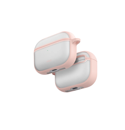 Защитный чехол UNIQ Veren Shockproof with carabin для Airpods Pro 3 Pink Haze