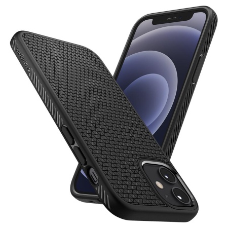 Защитный чехол Spigen Liquid Air для iPhone 12 / 12 Pro Matte Black