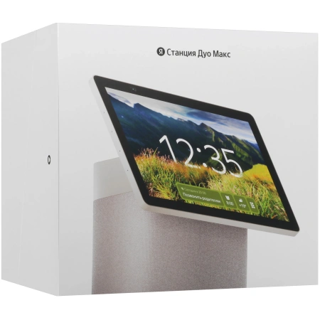 Умная колонка Яндекс Станция Дуо Макс с Алисой, с Zigbee, бежевый, 60Вт