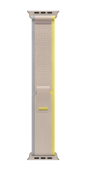 Часы Apple Watch Ultra 49mm Titanium Case with Yellow/Beige Trail Loop Band - M/L (GPS + Cellular)
