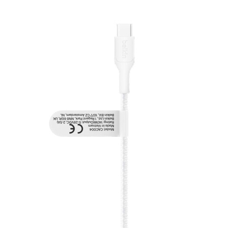Кабель двойной Belkin BoostCharge Pro 2-in-1 140W USB-C - USB-C 1,5м Braided Dual Charging Cable White