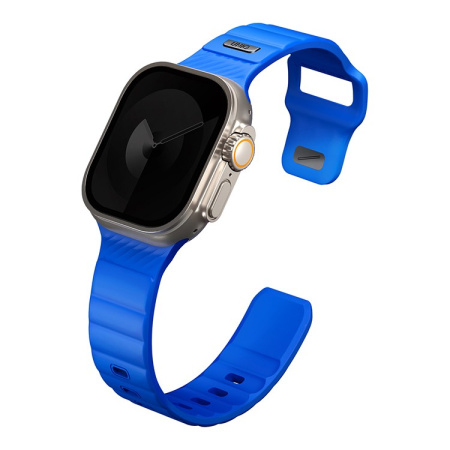 Ремешок для Apple Watch 42-49мм Uniq STRIDE FKM Rubber Volt Cobalt Blue