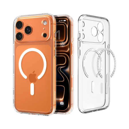Защитный чехол Spigen Ultra Hybrid MagSafe для iPhone 18 Pro / 17 Pro Clear White