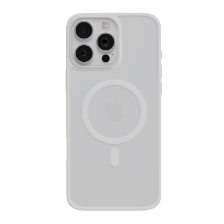 Защитный чехол AceCase Soft Rim White Titanium для iPhone 16 Pro Max