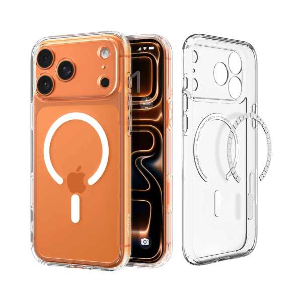 Защитный чехол Spigen Ultra Hybrid MagSafe для iPhone 18 Pro / 17 Pro Clear White