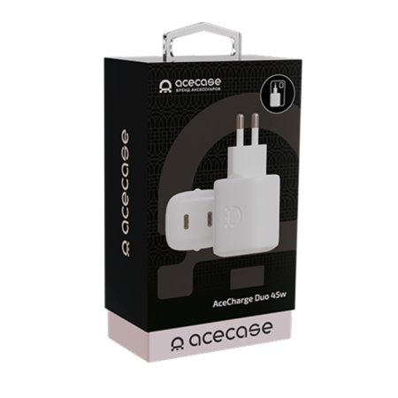 Сетевое зарядное устройство AceCase AceCharger Duo White