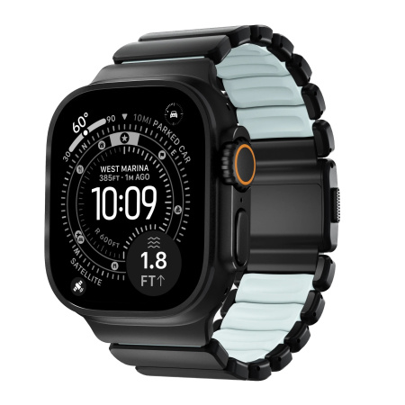 Ремешок Nomad Stratos Band 45/46/49mm Icy Blue Glow / Black Hardware