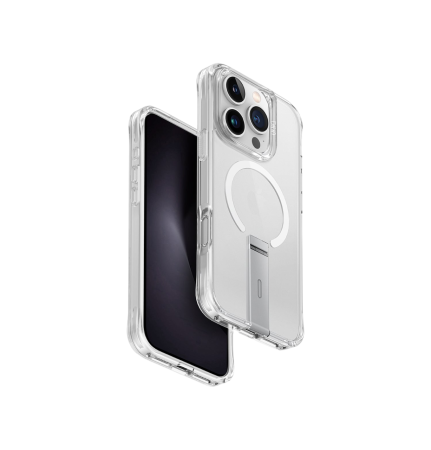 Чехол Uniq для iPhone 16 Pro Eleva MagSafe с подставкой Clear Чехол Uniq для iPhone 16 Pro Eleva MagSafe с подставкой Clear