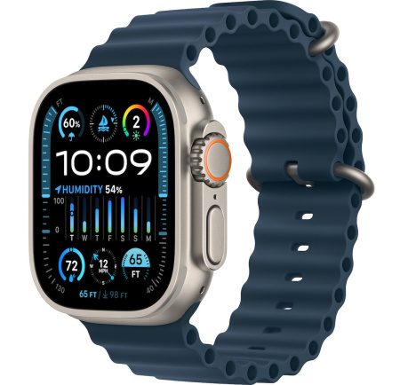 Часы Apple Watch Ultra 2 49mm Titanium Case with Blue Ocean Band (GPS + Cellular)