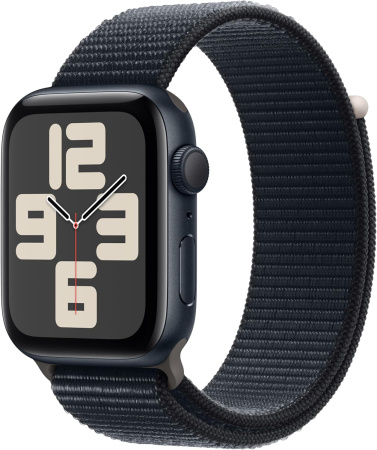 Apple Watch SE (2023) 44mm Midnight Aluminum Case with Midnight Sport Loop (GPS)