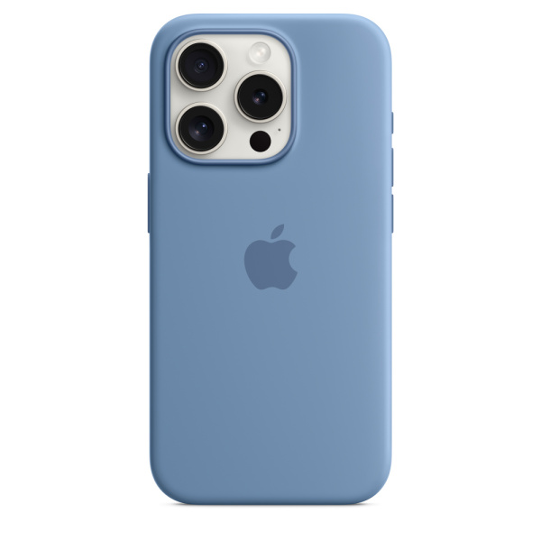 Чехол Apple iPhone 15 Pro Silicone Case with MagSafe Winter Blue