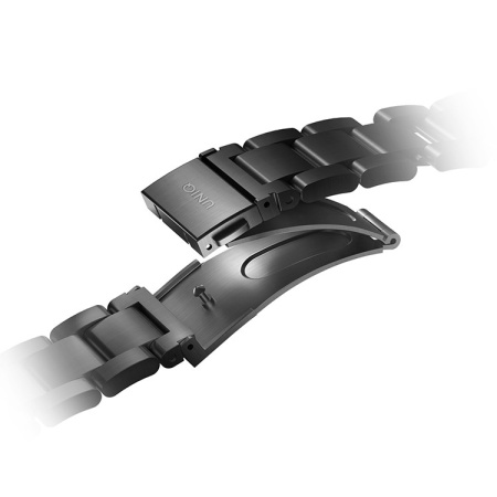 Ремешок для Apple Watch 42-49mm Uniq Osta Steel Strap Adjustable Link Black