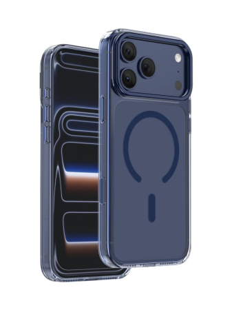 Защитный чехол для iPhone 18 Pro/17 Pro Keephone Magicam Magsafe Case with Cam Window Blue