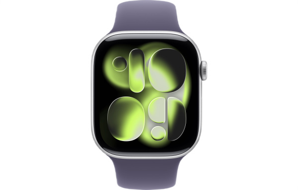 Часы Apple Watch Series 11 42mm Silver Aluminum Case with Purple Fog Sport Band (GPS) (размер S/M)