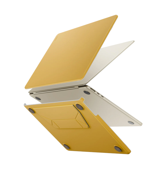 Защитный чехол Uniq Lyden Versa Laptop sleeve/stand для MacBook Air 13 (2022-2026) Canary Yellow