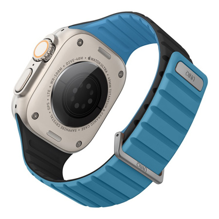 Ремешок Uniq для Apple Watch 42-49 mm Revix EVO Reversible Magnetic Pacific Blue / Black