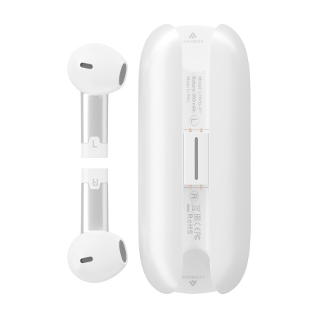 Беспроводные наушники Lyambda True Wireless LTW10 White