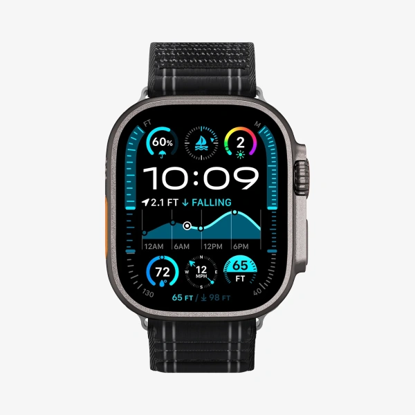 Ремешок Spigen WBF0 Band для Apple Watch 8 / 9 / 10 / 11 / SE / ULTRA (44 / 45 / 46 / 49 MM) Black