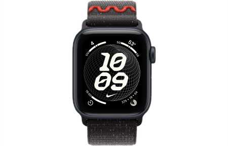 Часы Apple Watch SE 3 (2025) 40mm Midnight Aluminum Case with Midnight Black Nike Sport Loop (GPS)