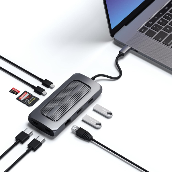 Адаптер Satechi USB-C Multiport MX Adapter Space Gray