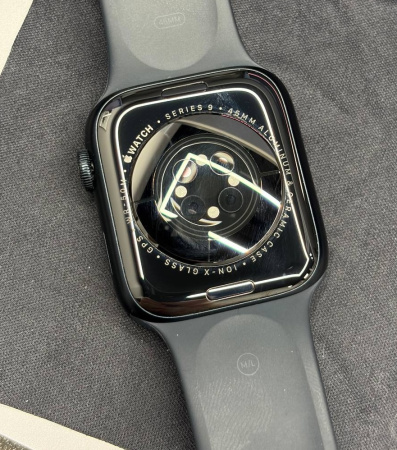Apple Watch Series 9 45mm Midnight Aluminum Case with Midnight Sport Band (GPS) (размер M/L) Б/У