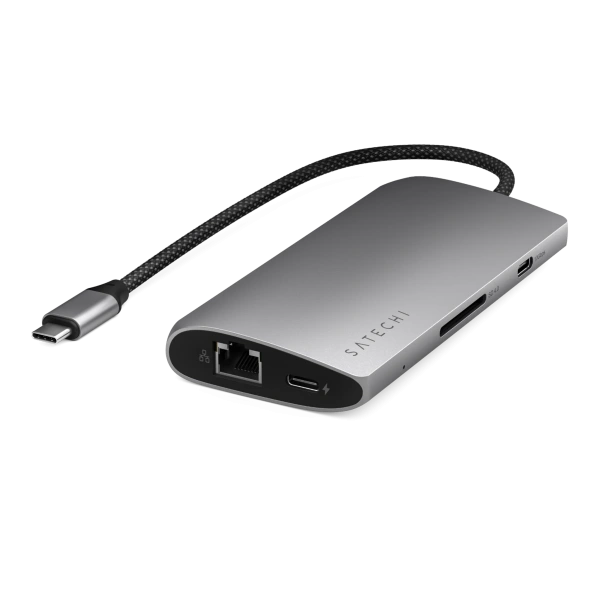 Адаптер Satechi USB-C Multiport Adapter 8K with Ethernet V3 Space Gray