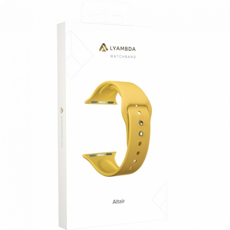 Ремешок Lyambda Altair для Apple Watch 42-45 мм Yellow