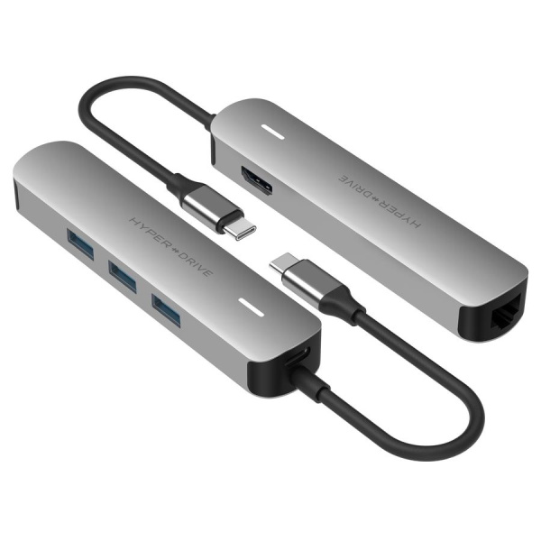 USB-концентратор HyperDrive TUBE 6-in-1 USB-C Hub (HD233B) Space Gray