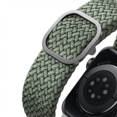 Ремешок Uniq для Apple Watch 42-45 mm ASPEN Strap Braided Green