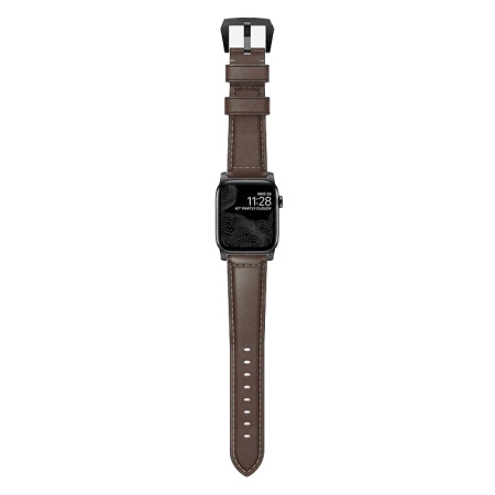 Ремешок Nomad Traditional Band для Apple Watch 49/46/45/44 Rustic Brown / Black Hardware