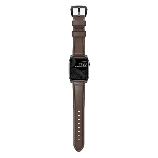 Ремешок Nomad Traditional Band для Apple Watch 49/46/45/44 Rustic Brown / Black Hardware