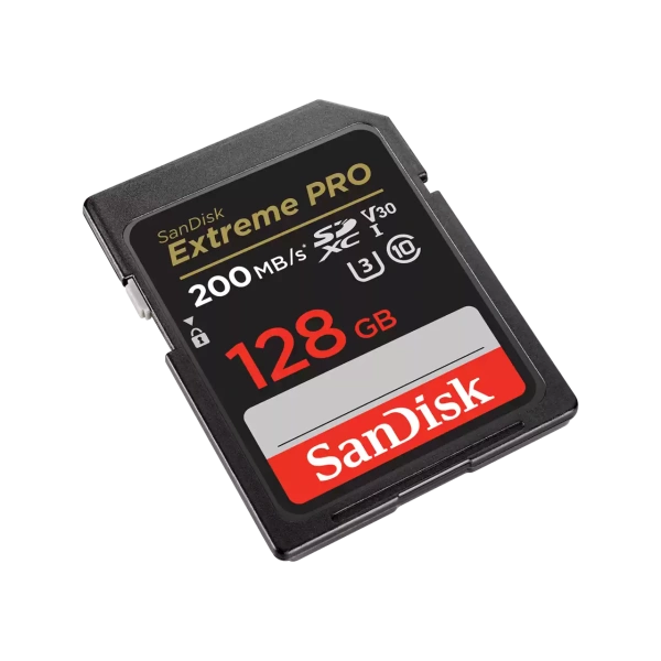Карта памяти Sandisk SD Extreme Pro U3 4K V30 R200 W90 128GB