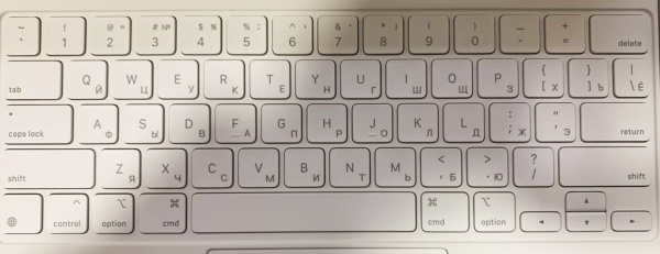 Apple Magic Keyboard для iPad Pro 12.9" (2018-2022) (с русской гравировкой) White (Уцененная)