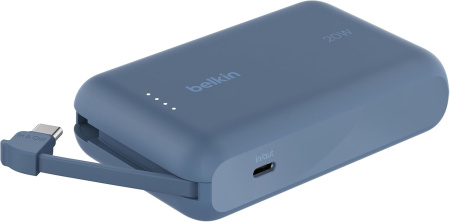 Внешний аккумулятор Belkin BoostСharge Power Bank 10000mAh USB-C 20W со встроенным кабелем USB-C Blue