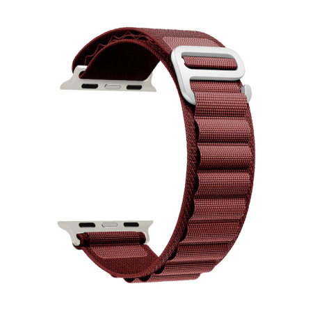 Ремешок Lyambda Navi для Apple Watch 42-49 мм Wine Red