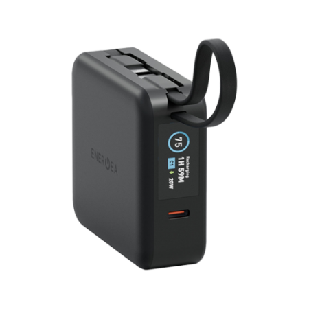 Внешний аккумулятор Energea Magpac Mini Plus Wireless Power Bank 10000mAh With Build in USB-C Cable & Display Black