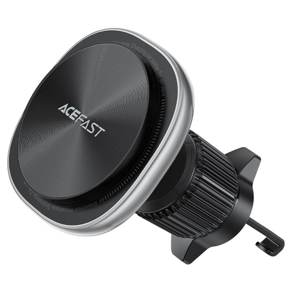 Магнитный держатель с беспроводной зарядкой ACEFAST D41 Fast Wireless Charger Magnetic Car Holder Silver