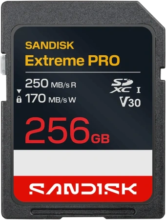Карта памяти SD SanDisk Extreme Pro UHS-I 256GB