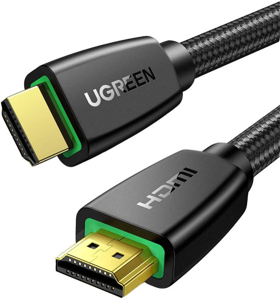 Кабель Ugreen HD118 (40409) HDMI Male To Male Cable with Nylon Braid 1.5m Black