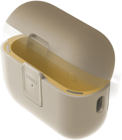 Чехол Uniq CLYDE Lock case для Airpods 4 Volt Orange/Charcoal
