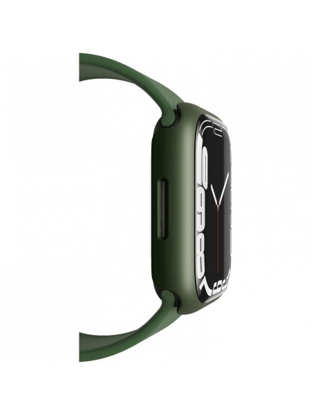 Чехол со стеклом Uniq Legion +9H Curved glass для Apple Watch 7 45 мм Green