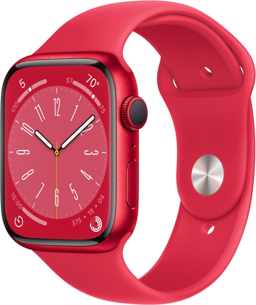 Часы Apple Watch Series 8 45mm (PRODUCT)RED Aluminum Case with (PRODUCT)RED Sport Band (GPS) (размер M/L)