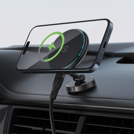 Автомобильный держатель ACEFAST D30 Magnetic Folding Wireless Charging Car Holder Black
