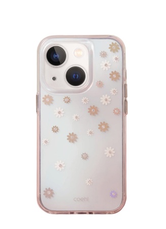 Чехол Uniq COEHL (with 3d crystals) для iPhone 14 Aster Spring Pink