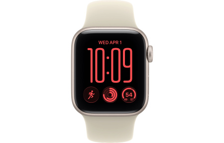 Часы Apple Watch SE 3 (2026) 40mm Starlight Aluminum Case with Sand Sport Band (GPS) (размер M/L)