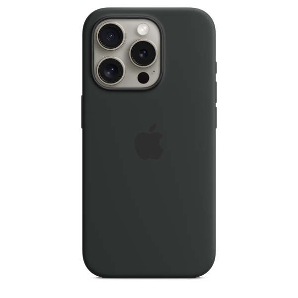 Чехол Apple iPhone 15 Pro Silicone Case with MagSafe Black