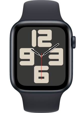Часы Apple Watch SE (2023) 44mm Midnight Aluminum Case with Midnight Sport Band (GPS) (размер S/M)